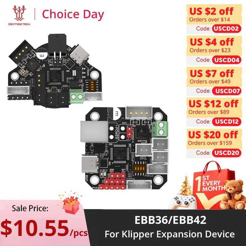BIGTREETECH อะแดปเตอร์ EBB36 BTT EBB42 CAN สำหรับ Voron Canbus อุปกรณ์เสริมเครื่องพิมพ์ 3D สำหรับ Kl