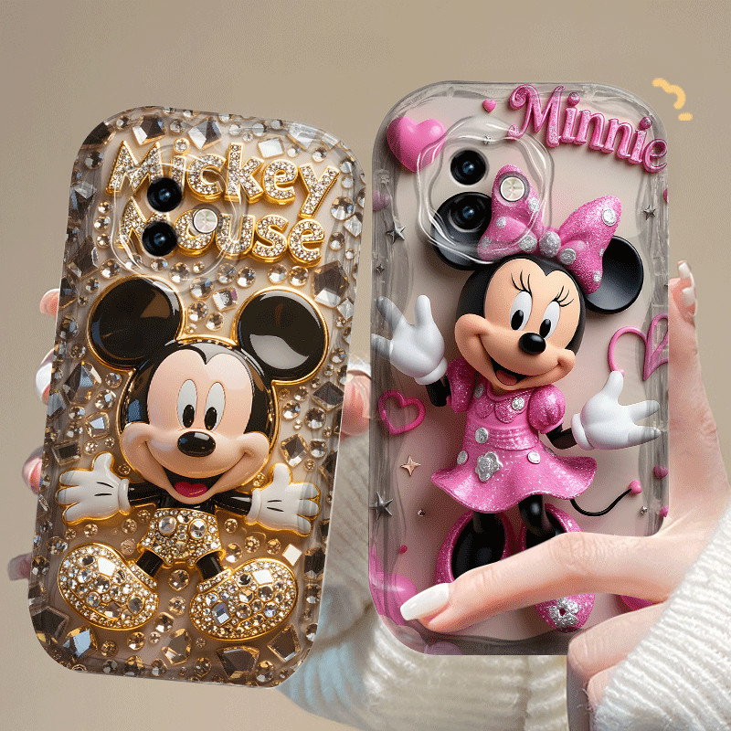 ปลอกสําหรับ VIVO Y39 5G แฟชั่นหรูหราน่ารัก Mickey Minnie การ์ตูน 2D ซิลิโคนอ่อนนุ่ม TPU กันกระแทกโทรศัพท์มือถือเคสโทรศัพท์ CH00017