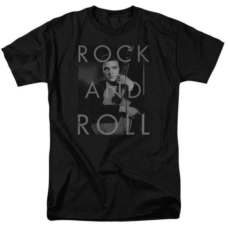 2023 ใหม่เสื้อยืดลิขสิทธิ์ Elvis Presley Rock And Roll