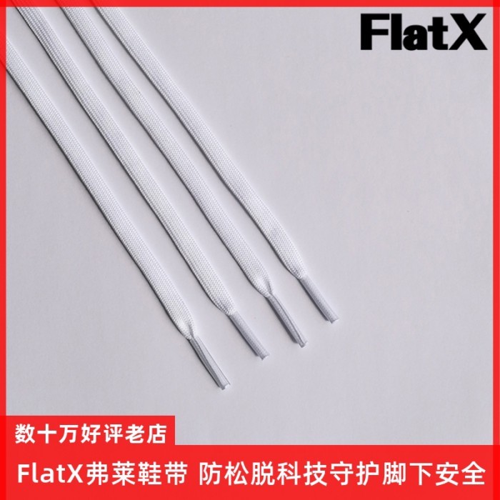 NB New Balance เหมาะสําหรับ 574 247 996 ผู้ชายผู้หญิงคู่เชือกผูกรองเท้าแบน 6 มม.สีดําสีขาว New Balan