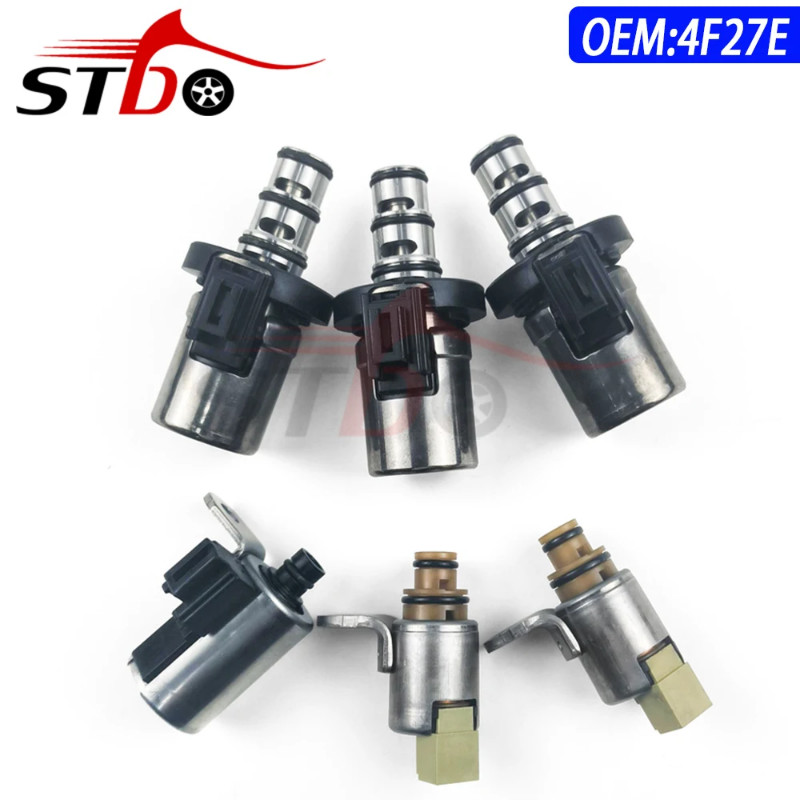 Original 6PCS  4F27E 48420K-R Transmission Solenoid Kit For Ford Fiesta Focus Mazda 2 3 5 6 CX-7 D4