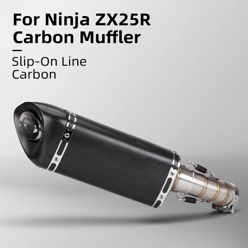 For zx4r zx4rr zx25r zx25rr Silp on Motorcycle Exhaust Muffler Pipe Escape Moto With DB Killer