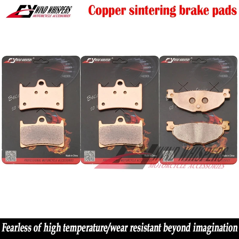 Copper Sintering Front Rear Brake Pads For YAMAHA XP 500 T-Max XP500 TMAX500 TMAX 500 2008 2009 201
