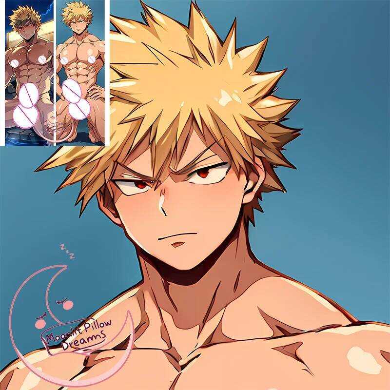 ปลอกหมอน Dakimakura คาแรกเตอร์ Bakugou Katsuki แบบสองหน้า