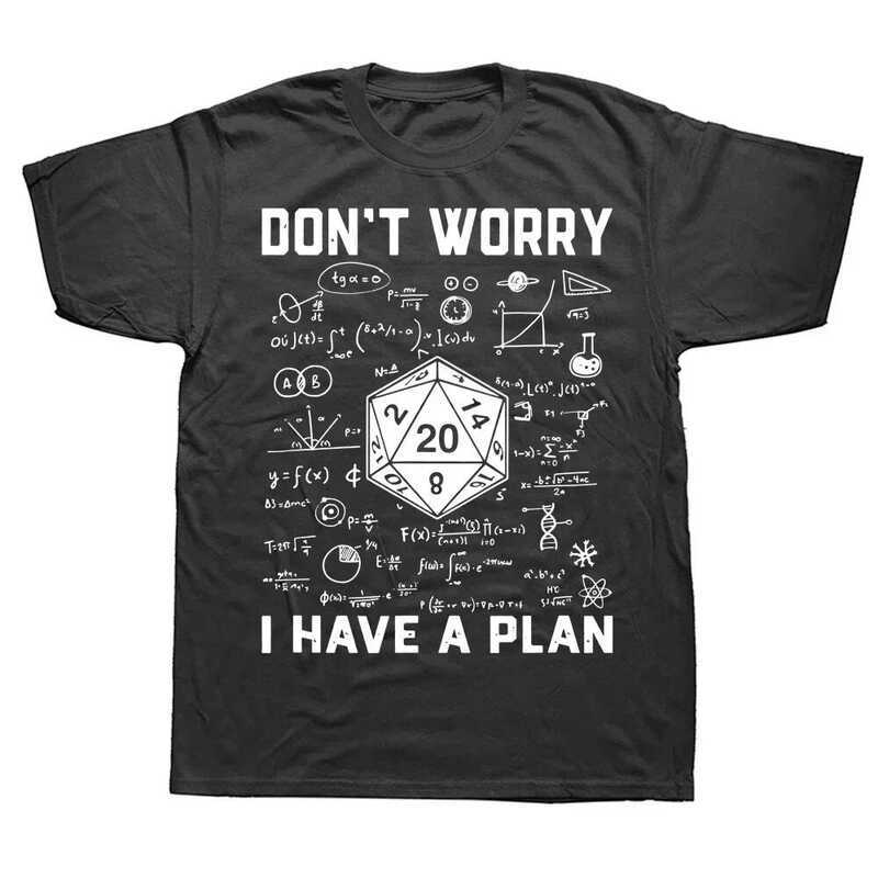 เสื้อผ้าสตรีแขนสั้น ลายมังกรดันเจี้ยนแปลกใหม่ IHave a Plan เกมเล่นตามบทบาท D20 ลูกเต๋า เสื้อยืด DnD