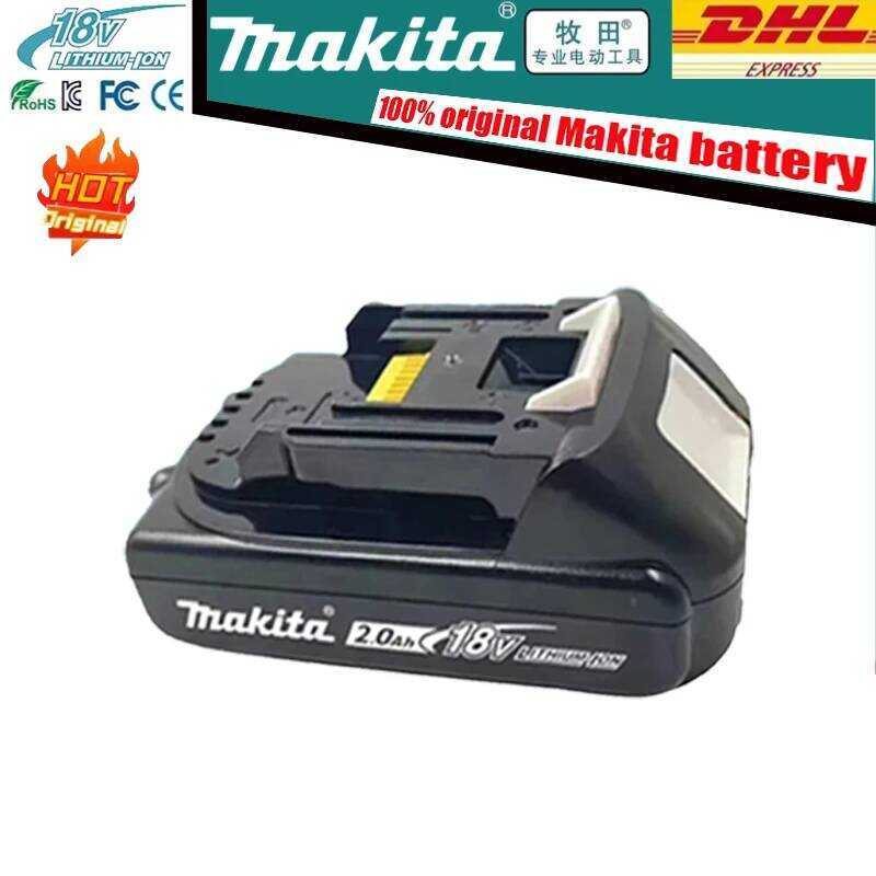 Makita แบตเตอรี่ 2Ah ของแท้ เหมาะสำหรับเครื่องมือไฟฟ้า 18V ทั้งหมดใน Makita รุ่น BL1850B BL1850 BL18