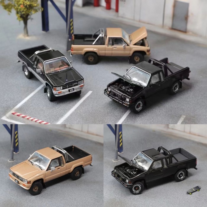 GCD 1: 64 Toyota Hellax SR5 Toyota Wide Body Tacoma Wide Body จําลองรถรุ่น