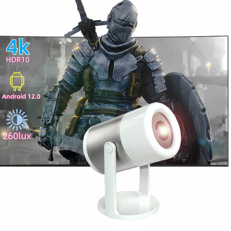 Autofocus J1 Projector 4k HD Portable Barrel Type Android Highlight Projector