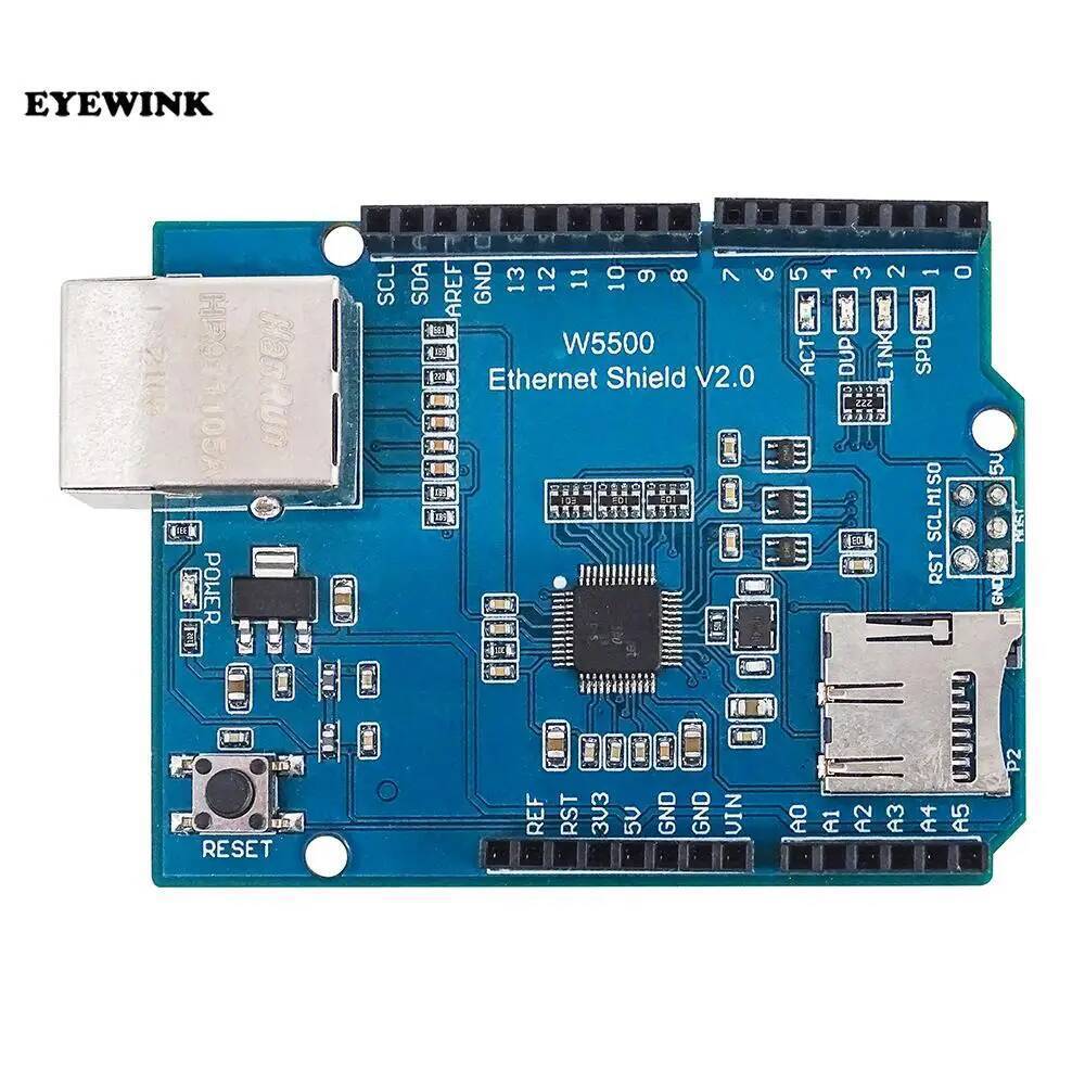 UNO Shield Ethernet Shield W5500 R3 บอร์ดพัฒนาสําหรับ arduino
