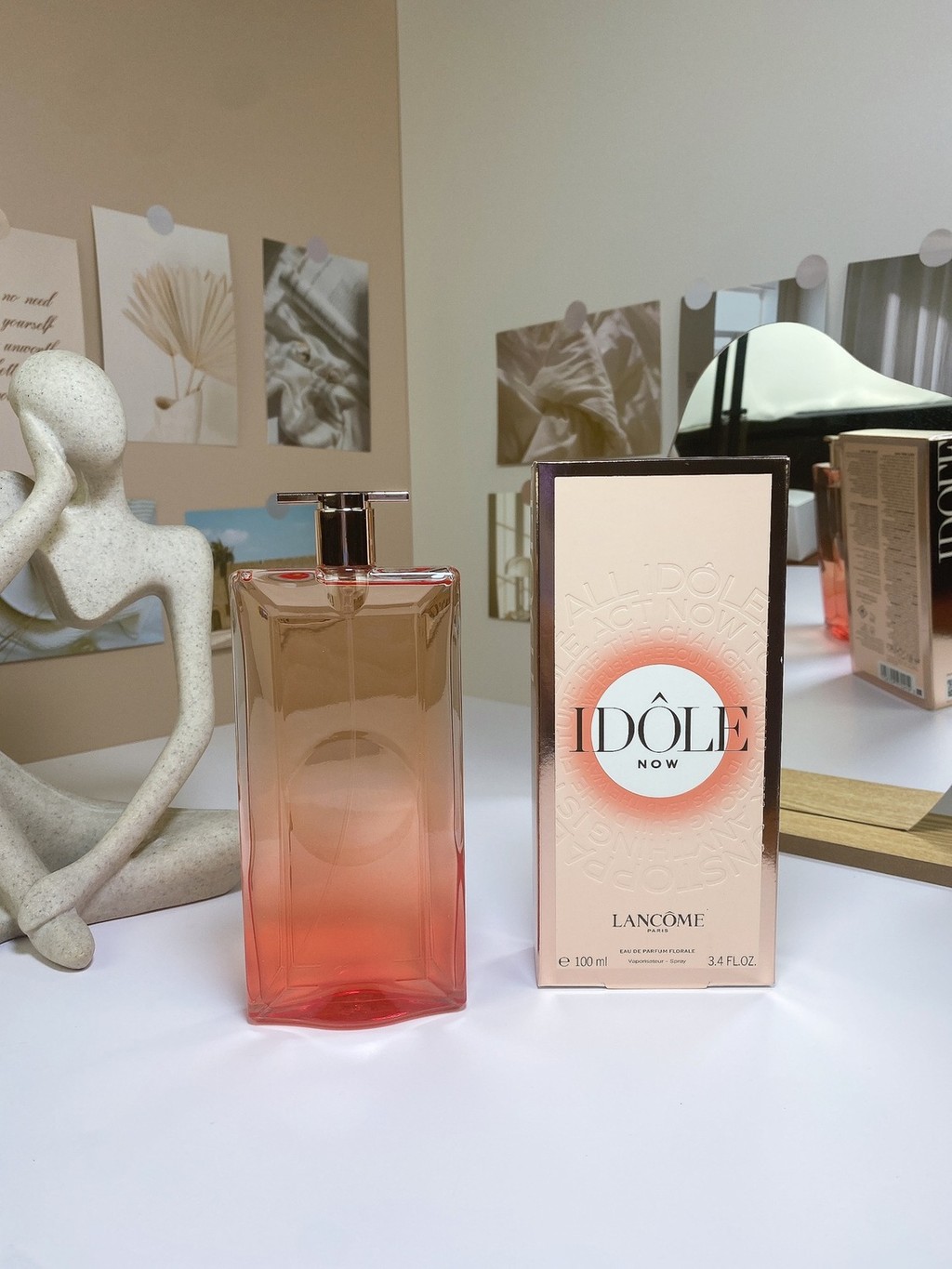 แฟชั่น 50LANCOME Lancome 23 Edition My Idol Whisper NOW น้ําหอมกลิ่นดอกไม้ 100ML Strong Perfume EDP 