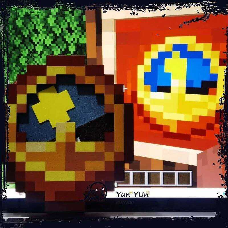 C Mc Annoying Villagers Game 24Hr 12Hr Clock With Swingable Sun-Moon Fig Steve Home Decorative Craf