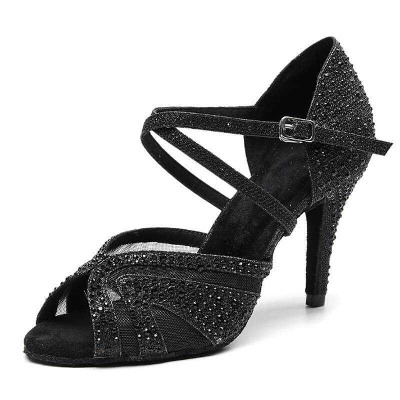 ▥ รองเท้าเต้นรําแบบละตินสุภาพสตรี Salsa Tango Dance