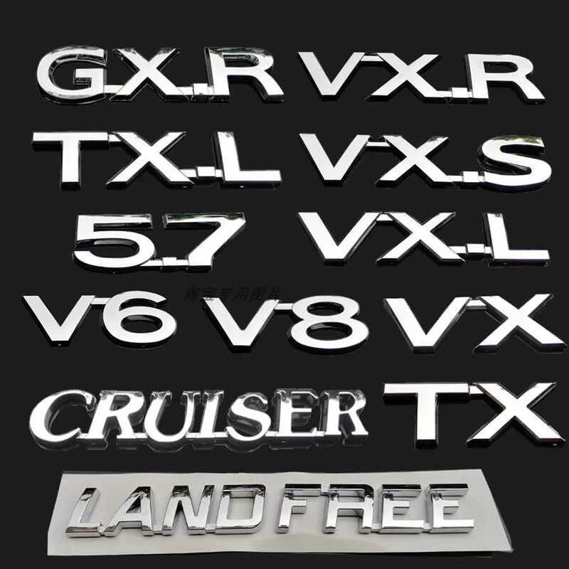 เหมาะสําหรับ Prado Domineering TX TXL VX Tail Mark Land Cool Road Ze V6 V8 5.7 GXR ด้านหลัง Letter M
