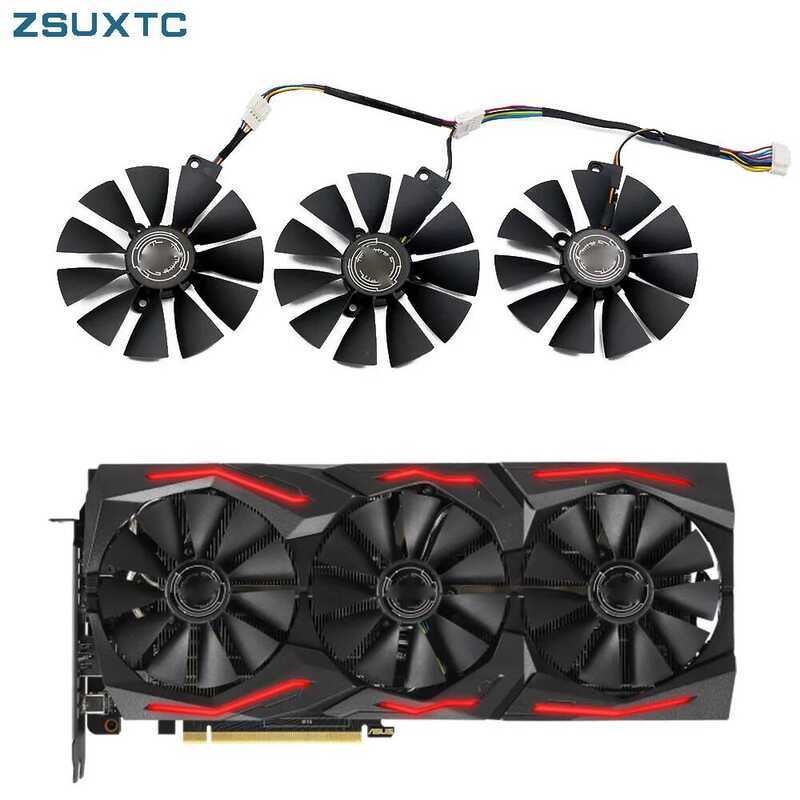 ASUS ใหม่สำหรับ ROG Strix GeForce RTX 2060 2070 วิดีโอ 87MM T129215SL T129215SH RTX2060 RTX2070 พัดล