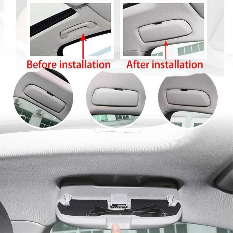 C NEW Car Case Holder Glasses Box Storage For Audi A3 A4l A5 A6l S3 S5 Q5l Q3 Q5 Q7 Automobile Refi