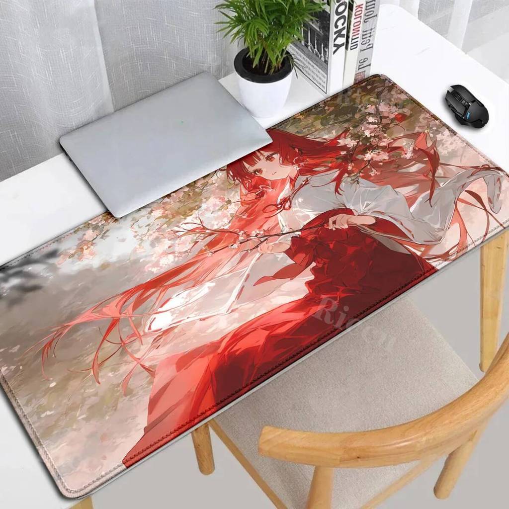 Dragon Raja Uesugi Erii Mousepad Gamer เมาส์ Pad Light Gaming อุปกรณ์โต๊ะ Art คีย์บอร์ดลื่น teclado 