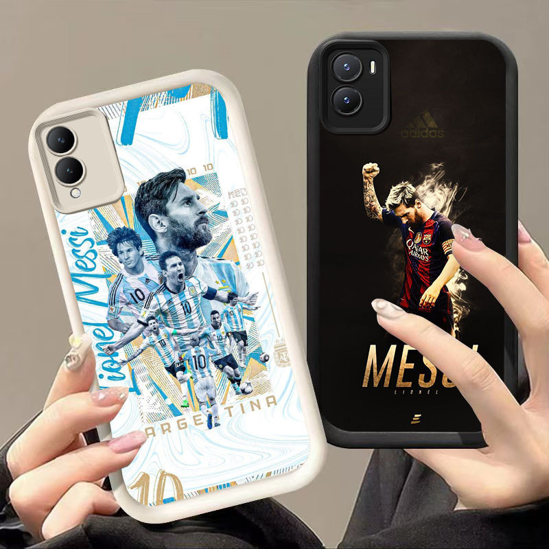 HK-37 Messi ใน La Liga ปลอกกันกระแทกสําหรับซิลิโคนสีดําและสีขาว VIVO IQOO Y35 Y56 Y28 Z10 Y17S V60 2