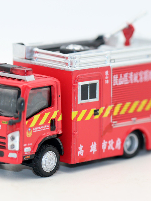Weiying Tiny Toy 1/76 Isuzu N Suzuki Fire Truck Model Kaohsiung City Fire Station ไต้หวัน Limited Ed