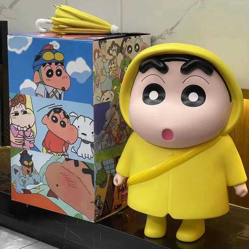 C 40Cm Crayon Shin-Chan Figure Noob Ah Dai Large 1:1 Model Ornaments Japan Nohara Shinnosuke Lying