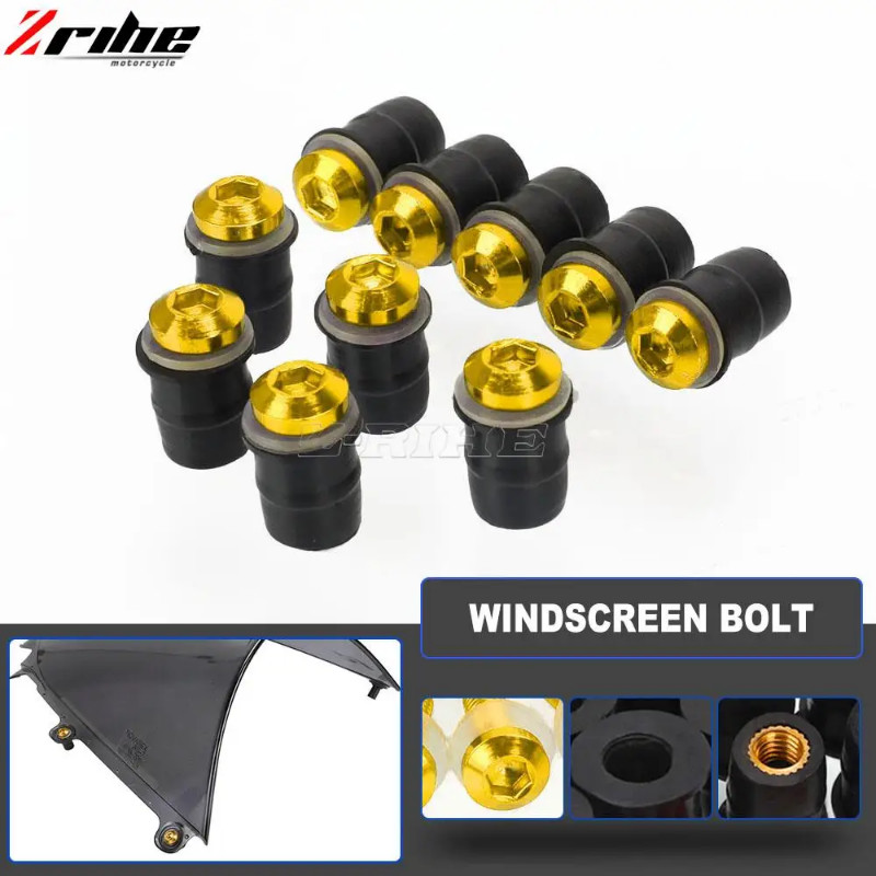 For Suzuki GSF1250 Bandit 2007-2015 GSF 1250 BANDIT GSF1250Bandit 10 PCS M5 Windscreen Windshield W