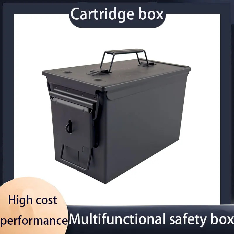 Medium thick storage box Metal hardware tools storage box Vehicle tool box Portable ammunition box