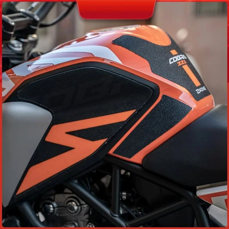 For Cobra 321r 321R Motorcycle Protector Anti slip Tank Pad tank Side Traction Sticker