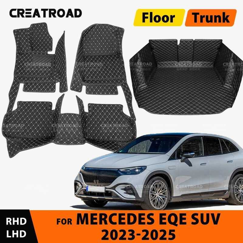CREATROAD สําหรับ Mercedes Benz EQE 350 500 SUV 2023-2025 2024 Custom รถพรมภายใน