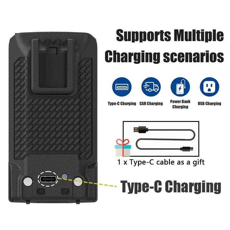 ▥  Uv-K5 Li-Ion Uv-K58 Walkie Talkie แบตเตอรี่ Type-C ชาร์จสําหรับ Uv-5R PLUS Uv-K599