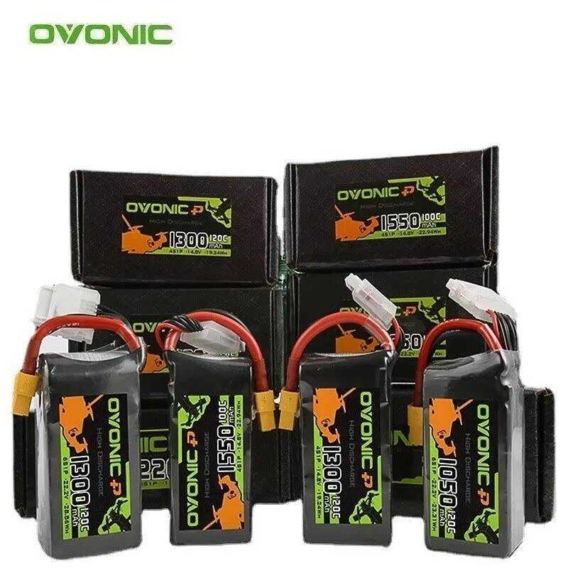 Lipo แบตเตอรี่ OVONIC 3S 4S 6S 2 ชิ้น 450mAh 850mAh 10500mAh 1300mAh 1550mAh สำหรับเครื่องบิน RC FPV