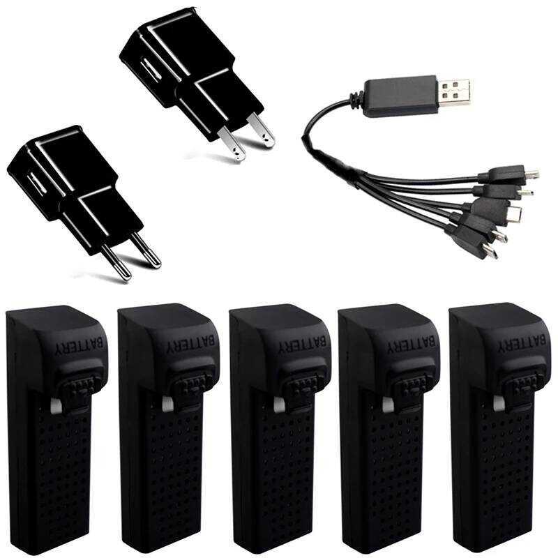 3.7V แบตเตอรี่ลิโพ 500mAh สำหรับ UDI U61 U61W A30 A30W พร้อมที่ชาร์จ อะไหล่โดรน