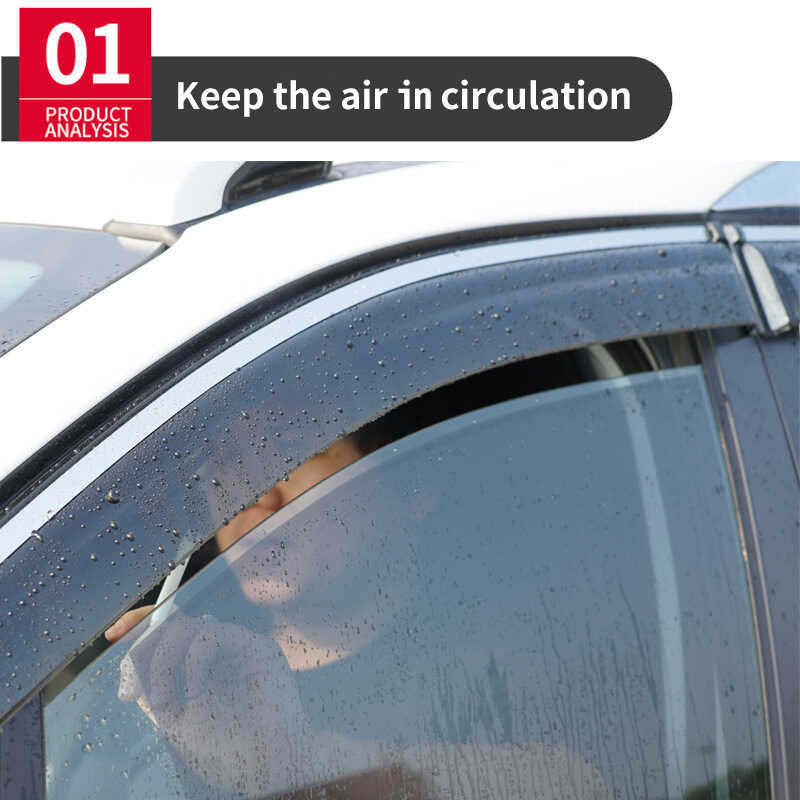 เหมาะสําหรับ SWM SWM G05 Window visor หน้าต่างกันฝนกันฝนสปอยเลอร์บังแดด