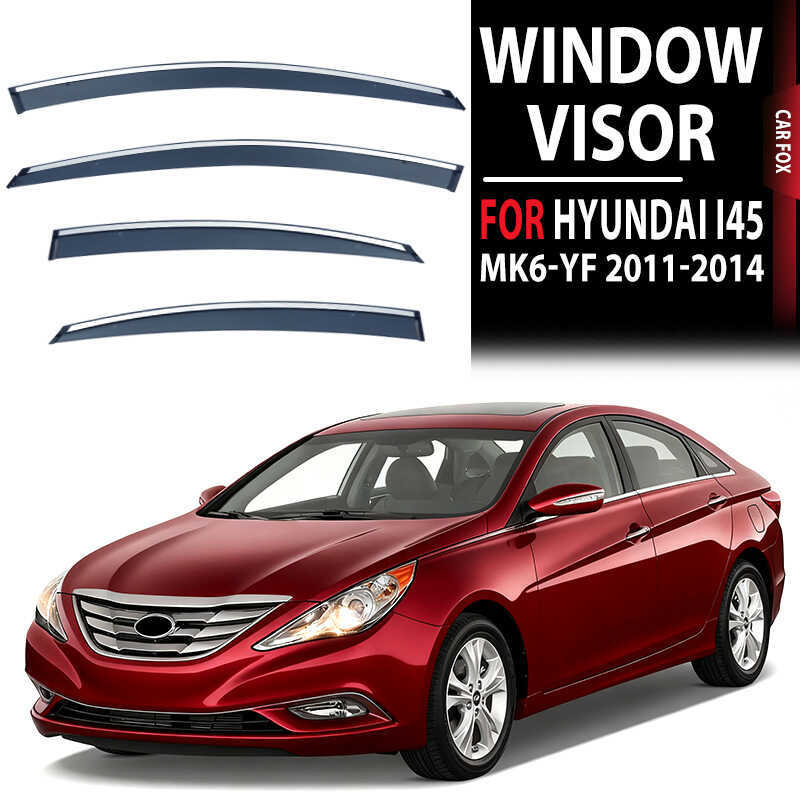 เหมาะสําหรับ Hyundai Hyundai i45 Window visor Sunny Rainproof Sunshade สปอยเลอร์ [ออสเตรเลีย]