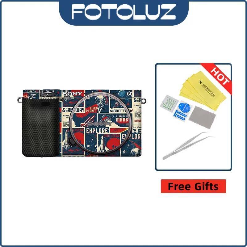 สําหรับ Sony A6700 A6400 A6300 A6100 A6000 แฟชั่นผิวห่อฟิล์มสติกเกอร์กล้อง Cemare Body ฝาครอบป้องกัน