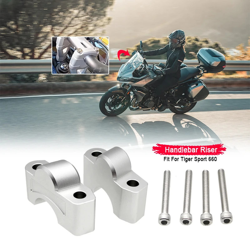 Motorcycle Handlebar Riser Fit For Tiger Sport 660 Tiger 660 Tiger660 2022 2023 Aluminum Alloy Hand