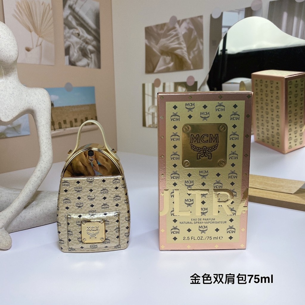 ใหม่ ยิงจริง❤ 65MCM Ensien Berlin Mingyao Golden Backpack Ladies Strong Perfume 75ml MCM Ultra, Ensi