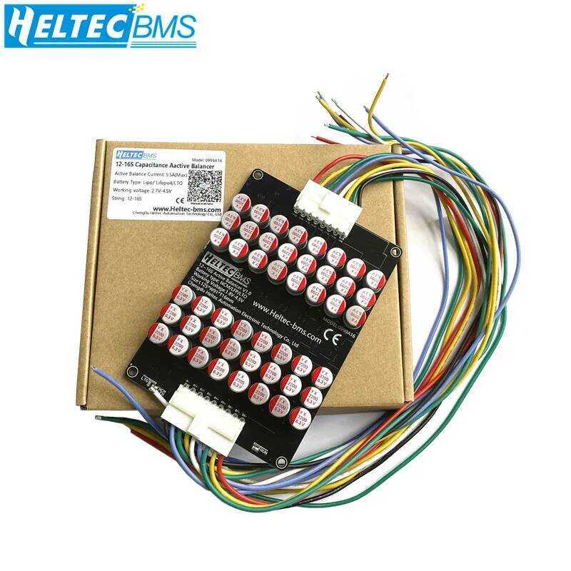 Heltec ตัวปรับสมดุลแบตเตอรี่ 16S 5A สำหรับแบตเตอรี่ Lifepo4 ลิเธียม Lipo/titanate LTO สำหรับกลุ่มแบต