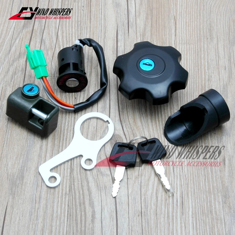 Motorcycle Ignition Switch Fuel Gas Cap Cover Seat Lock & 2 Keys For SUZUKI DRZ DR-Z 400 /S/SM DRZ4