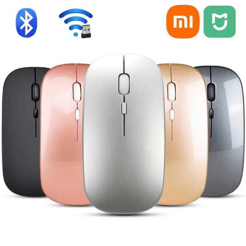 XIAOMI ไม้เมาส์ไร้สายพกพา รองรับบลูทูธ 2.4ghz โหมดคู่ สำหรับคอมพิวเตอร์โน้ตบุ๊กและแล็ปท็อป