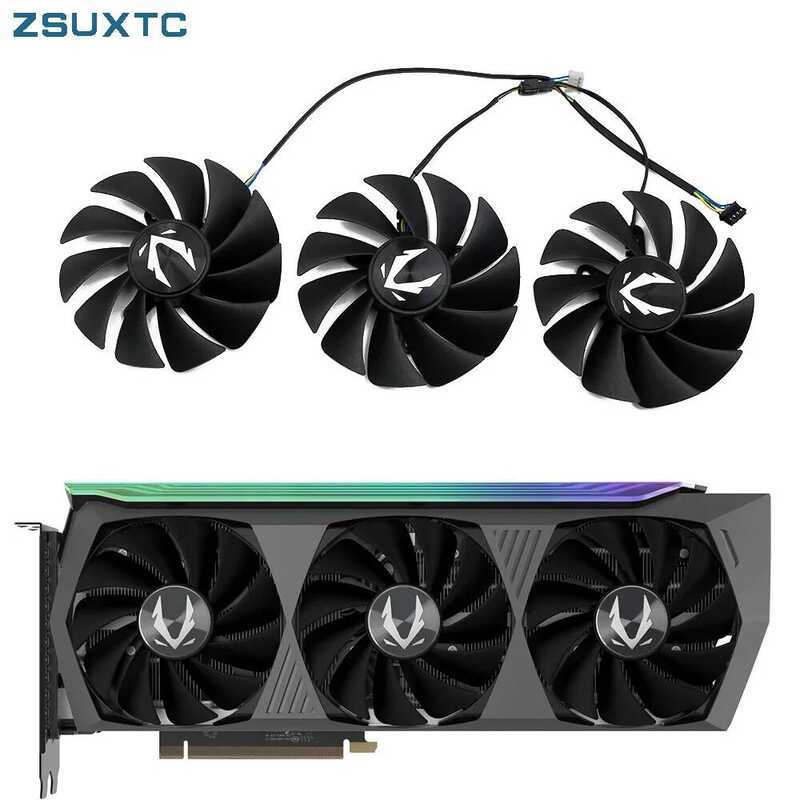 GA92S2U แฟนระบายความร้อน 4PIN GPU RTX3080 RTX3090 สำหรับการ์ดจอ ZOTAC GeForce RTX 3070 Ti 3080 3090