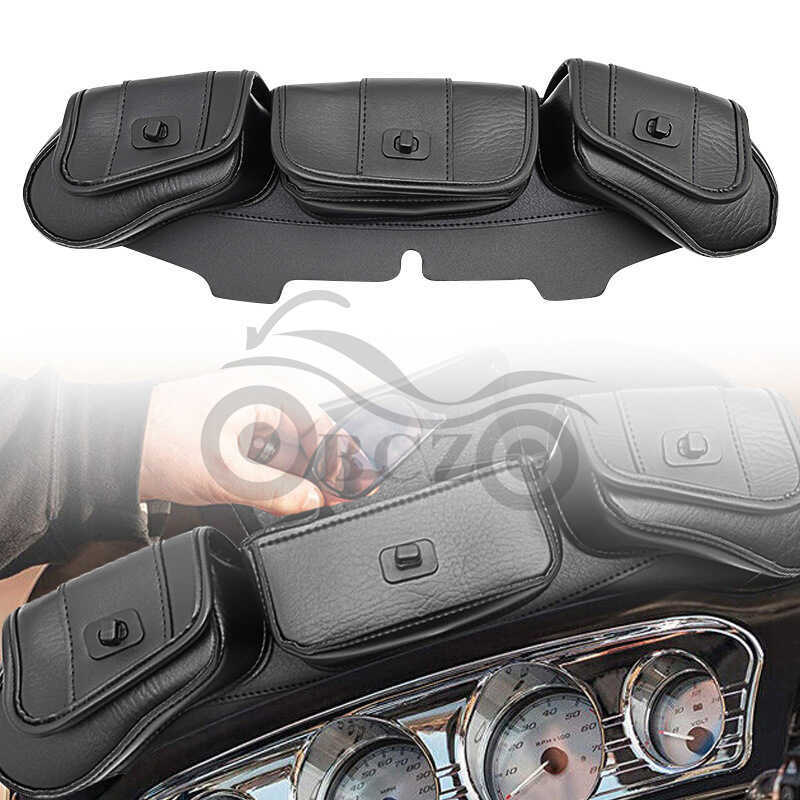 อุปกรณ์เสริมรถจักรยานยนต์ Harley Glider Street Glider Hood Fairing Windshield Bag Windshield Bag