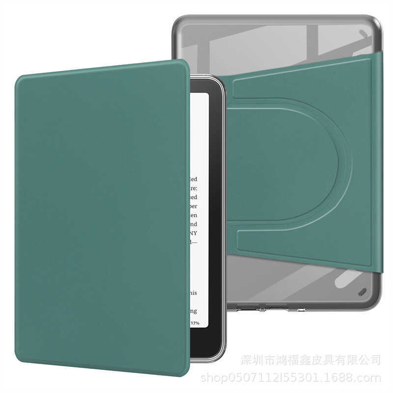 พร้อมสต็อก เหมาะสําหรับ 2024kindle paperwhite6 เคสป้องกันอะคริลิค 2022 เคสหนังเคสหมุนแม่เหล็ก