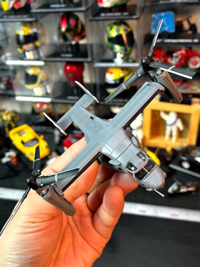 1: 144 Scale Alloy เครื่องบิน V-22 Osprey Type Rolling Wing Machine สําเร็จรูปโลหะรุ่นเฮลิคอปเตอร์เค