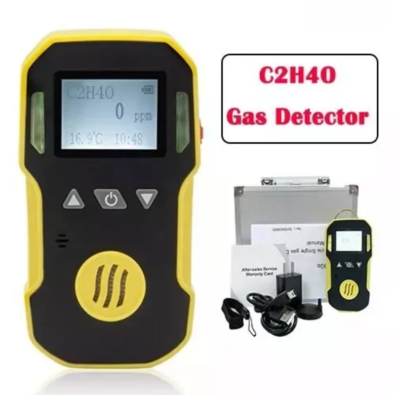 Portable C2H4O Ethylene Oxide Gas Detector C2H4O Gas Alarm Monitor USB 0--100PPM