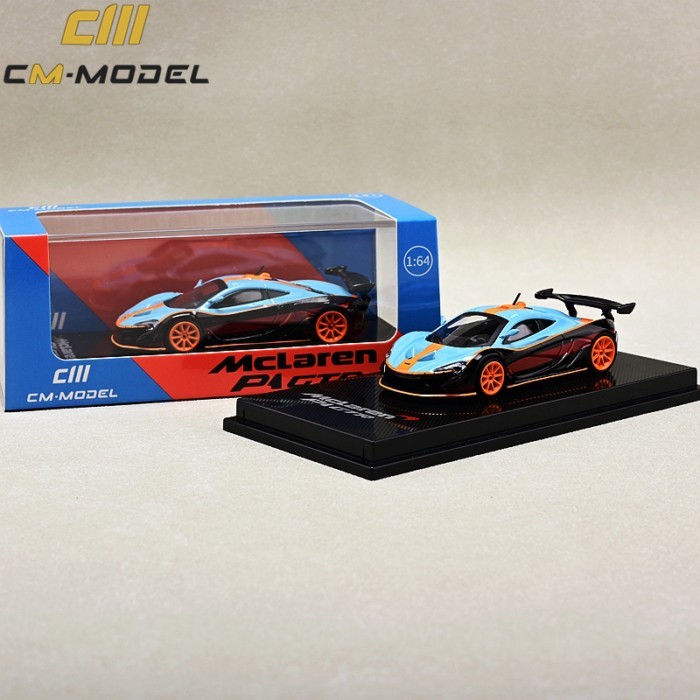 CM Model 1: 64 Mclaren Mclaren P1 GTR Supercar โมเดลรถโลหะผสมที่ได้รับอนุญาตของแท้