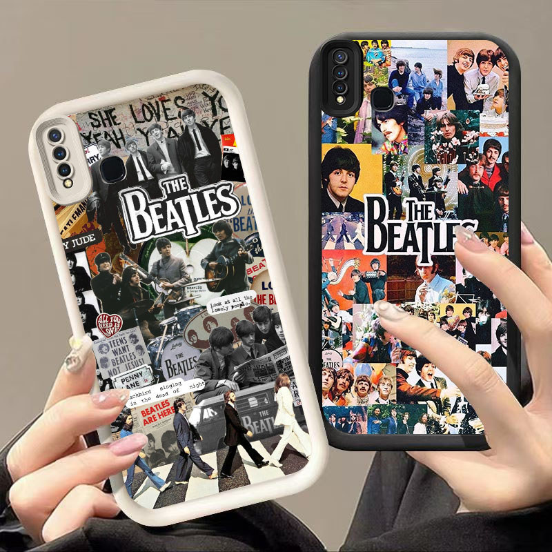 HK-42 Rock Band ปลอกกันกระแทกสําหรับซิลิโคนสีดําและสีขาว VIVO Y15 Y19 Y30 Y17 Z1 V15 Y12 Y50 Pro