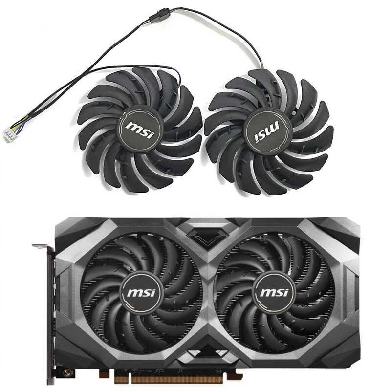 4PIN PLD09210S12HH 87MM DC 12V 0.4A RX5600 RX5700 GPU สำหรับ MSI RADEON RX 5600 5700 XT MECH OC การ์