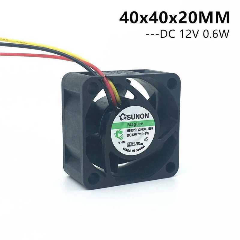 Maglev ใหม่ SUNON 4CM 40MM 40*40*20MM พัดลมระบายความร้อนเซิร์ฟเวอร์ DC12V 0.6W MB40201V2-000U-G99 พั
