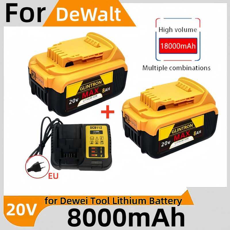 20V สำหรับแบตเตอรี่ลิเธียมไอออน 3Ah12Ah8Ah MAX สำหรับเปลี่ยนแบตเตอรี่เครื่องมือ Flexvolt