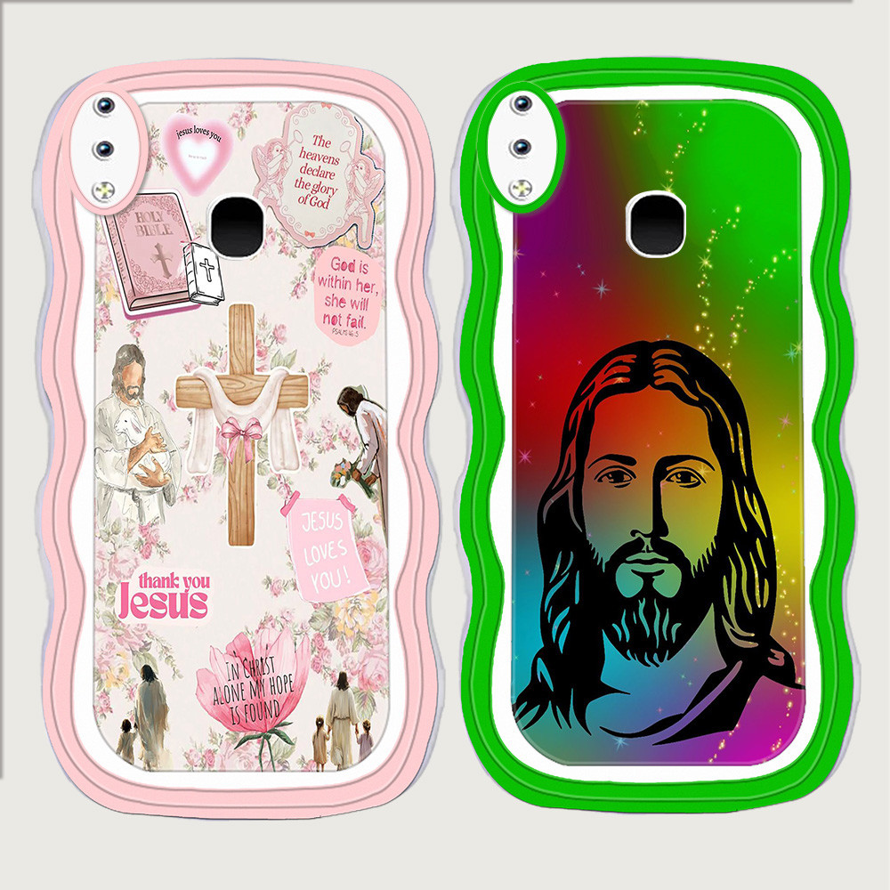 CA49 ปลอกพระเยซูสําหรับ VIVO Y93 Y95 V11i V11 V9 Y91C Y91 Pro เคสโทรศัพท์ TPU