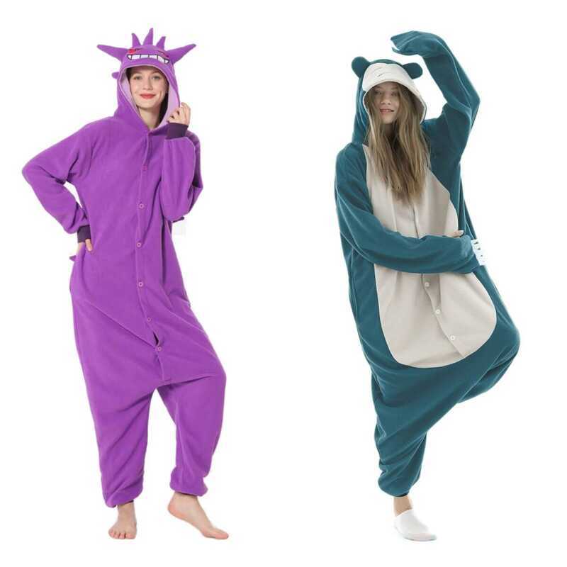 C Onesieshow Animal Kigurumi Pyjamas Halloween Onesie Adult Kids Cartoon Pajama Cosplay Party Women